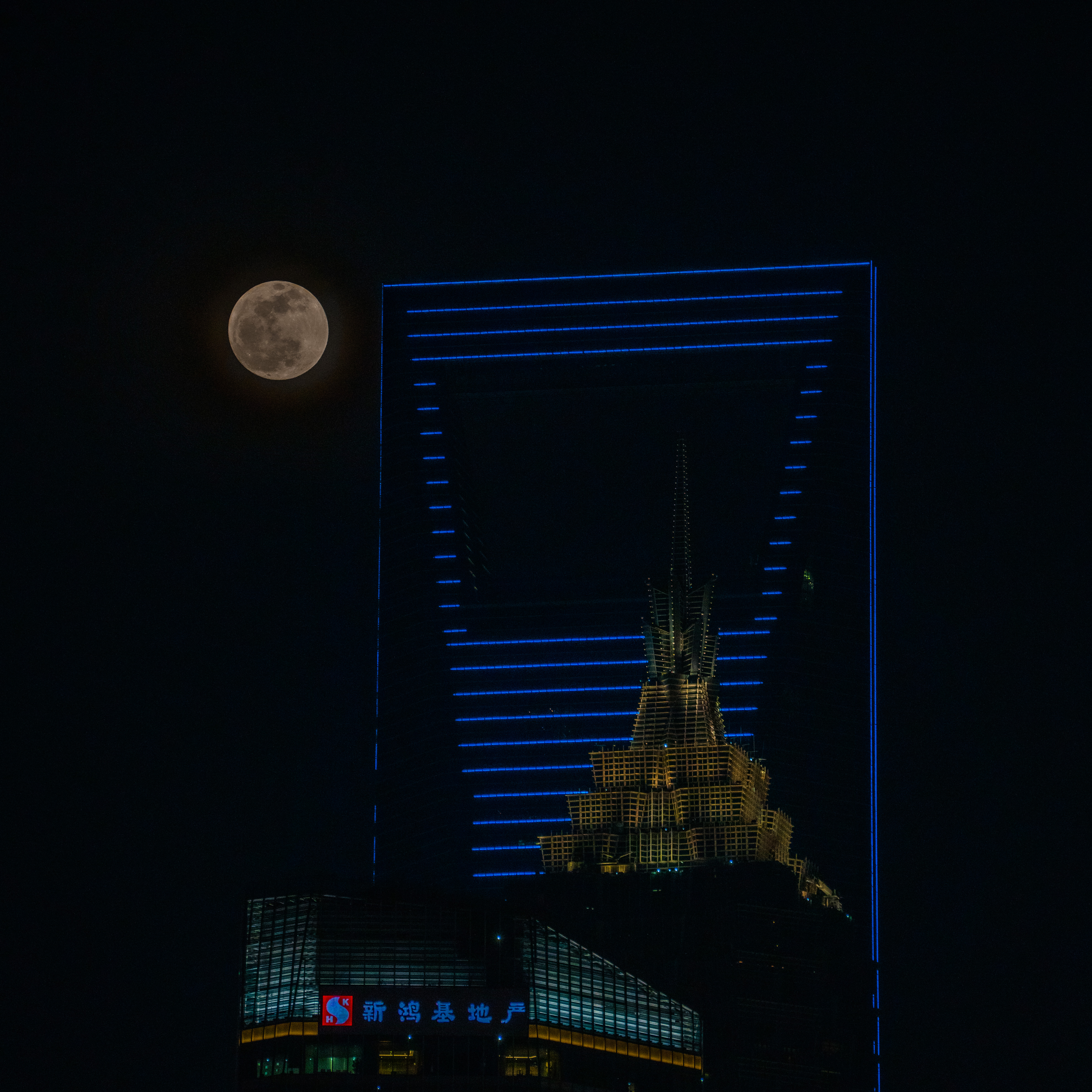 2024-04-23, 月亮, 陆家嘴, 上海